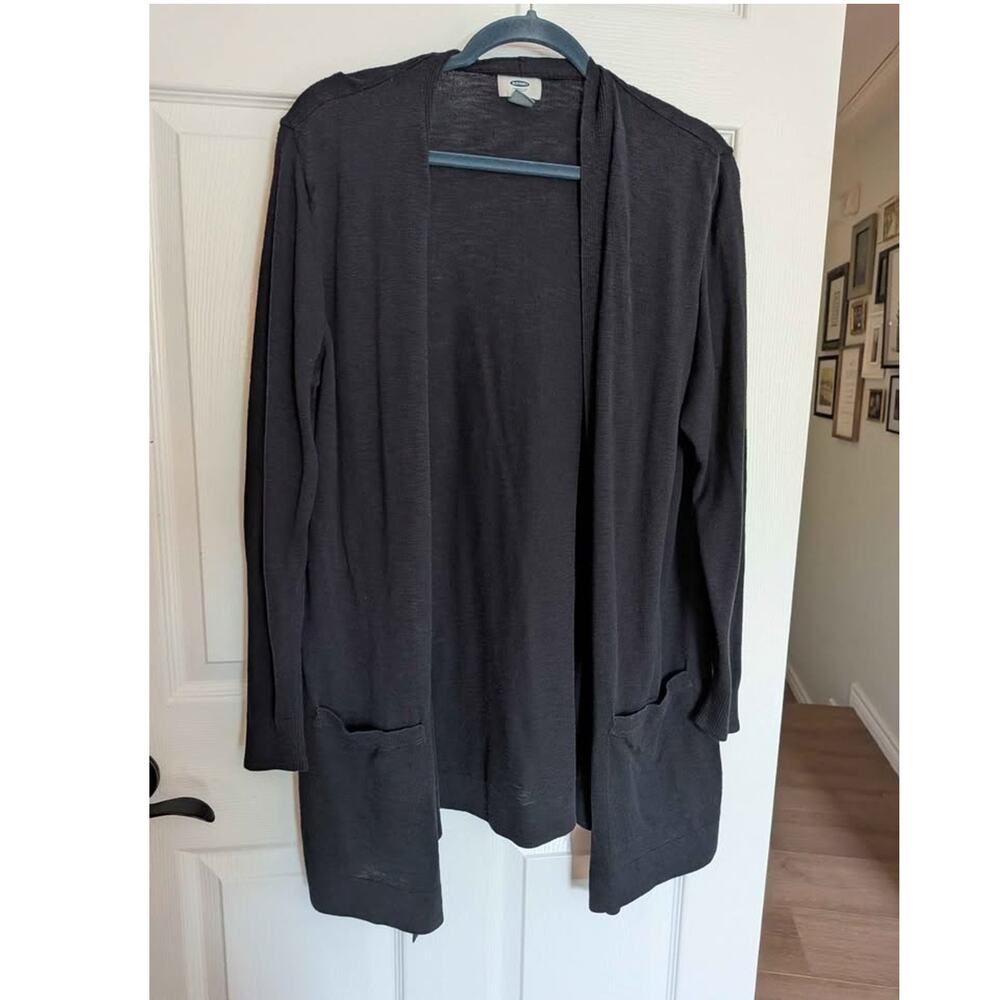 Plus Size Open-Front Longline Cardigan Sweater